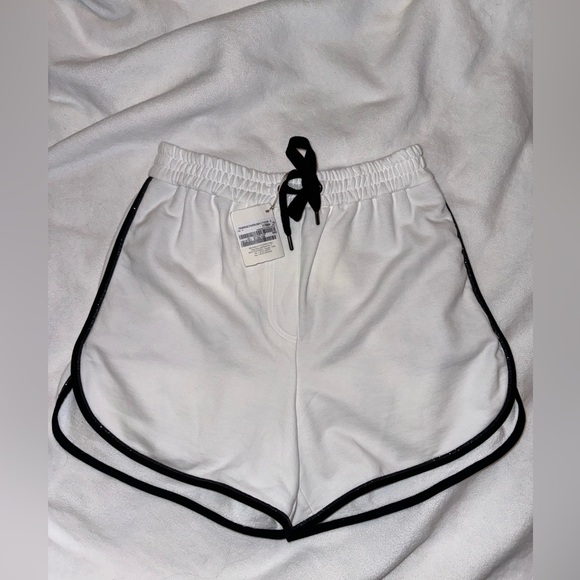 Brunello Cucinelli tennis bead embellished cotton jersey shorts size small - Picture 3 of 8